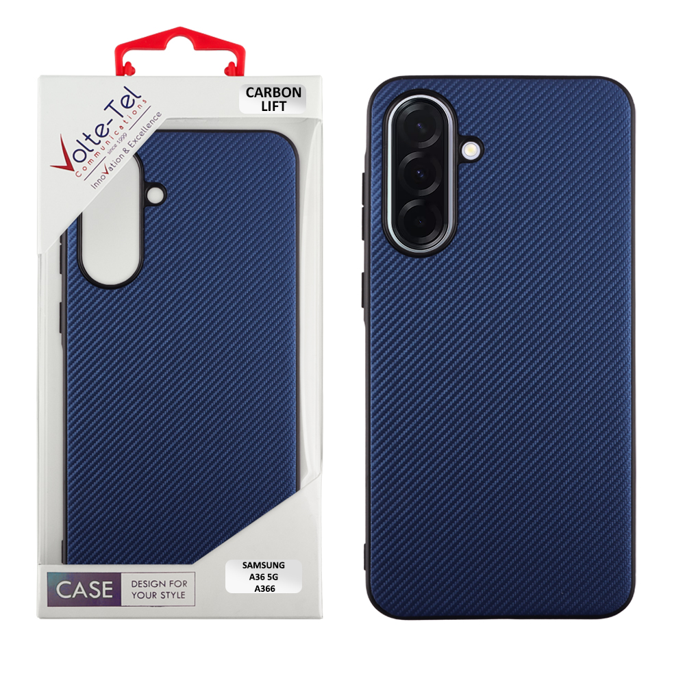 VOLTE-TEL ΘΗΚΗ SAMSUNG A36 5G A366 6.7" CARBON LIFT FULL CAMERA PROTECTION BLUE