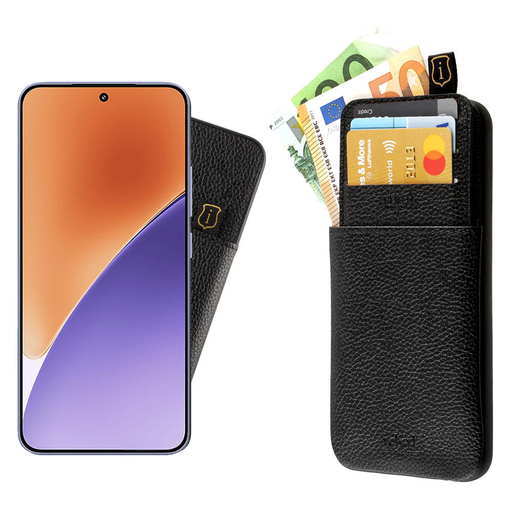 IDOL 1991 ΘΗΚΗ XIAOMI 15 5G 6.36" ANTI-RFID LEATHER SMART WALLET CAMERA GUARD BLACK