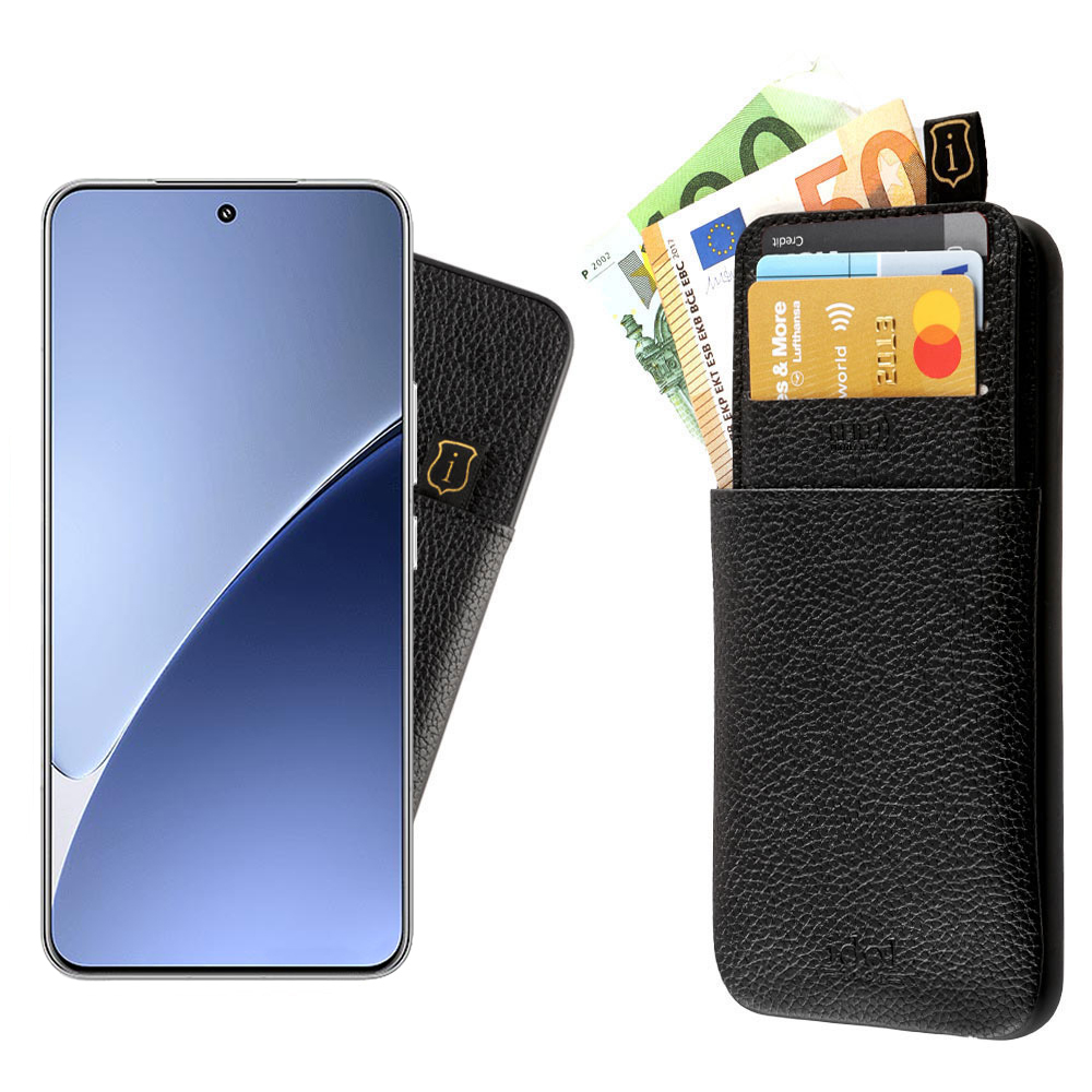 IDOL 1991 ΘΗΚΗ XIAOMI 15 PRO 5G 6.73" ANTI-RFID LEATHER SMART WALLET CAMERA GUARD BLACK