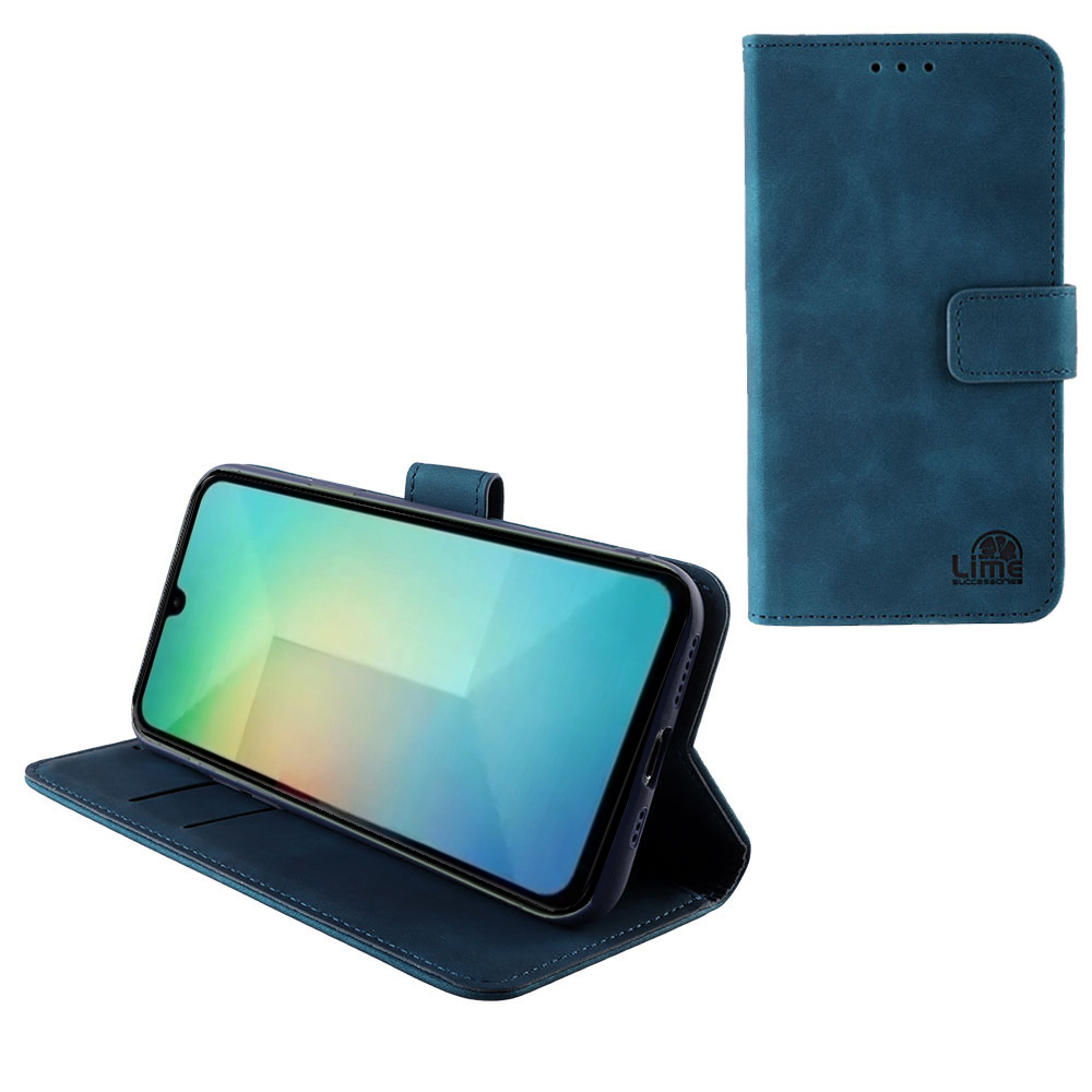 LIME ΘΗΚΗ SAMSUNG A26 5G A266 6.64" ESSENTIAL MAGNET BOOK STAND CLIP DARK BLUE