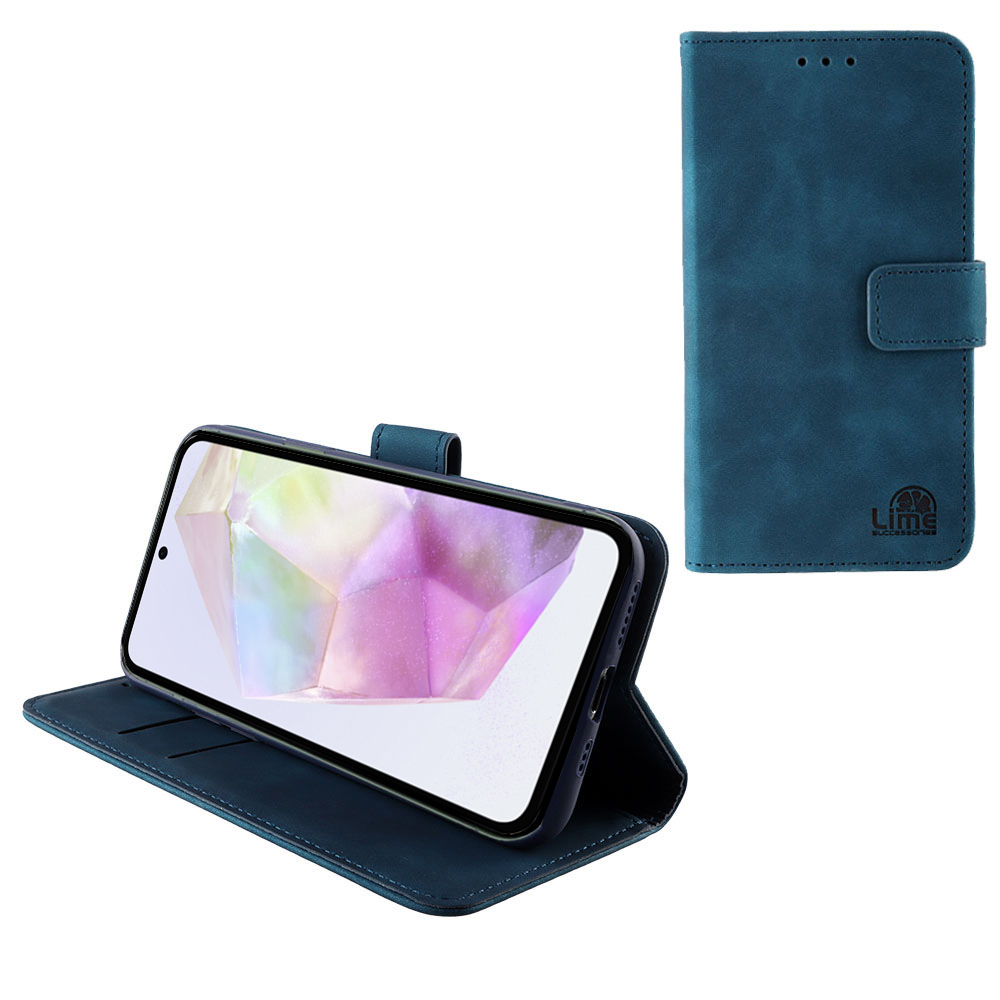 LIME ΘΗΚΗ SAMSUNG A36 5G A366 6.7" ESSENTIAL MAGNET BOOK STAND CLIP DARK BLUE