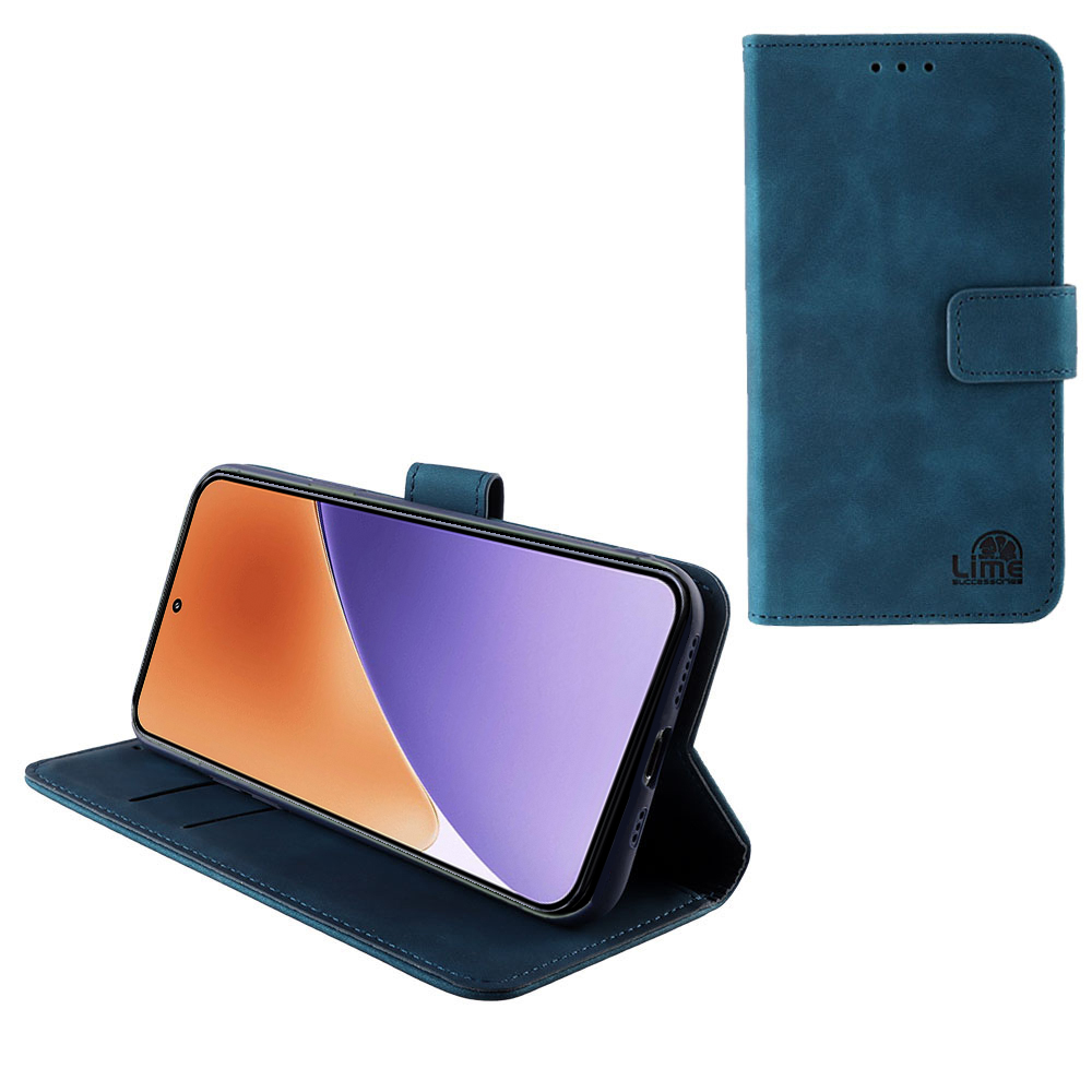 LIME ΘΗΚΗ XIAOMI 15 5G 6.36" ESSENTIAL MAGNET BOOK STAND CLIP DARK BLUE