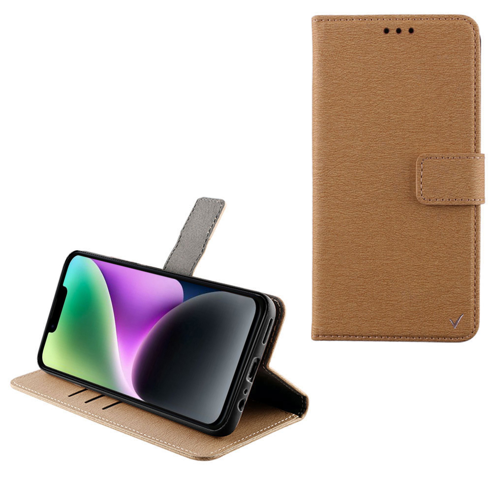 VOLTE-TEL ΘΗΚΗ IPHONE 16E 6.1" ALLURE MAGNET BOOK STAND CLIP GOLD