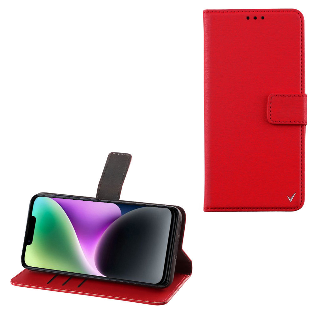 VOLTE-TEL ΘΗΚΗ IPHONE 16E 6.1" ALLURE MAGNET BOOK STAND CLIP RED