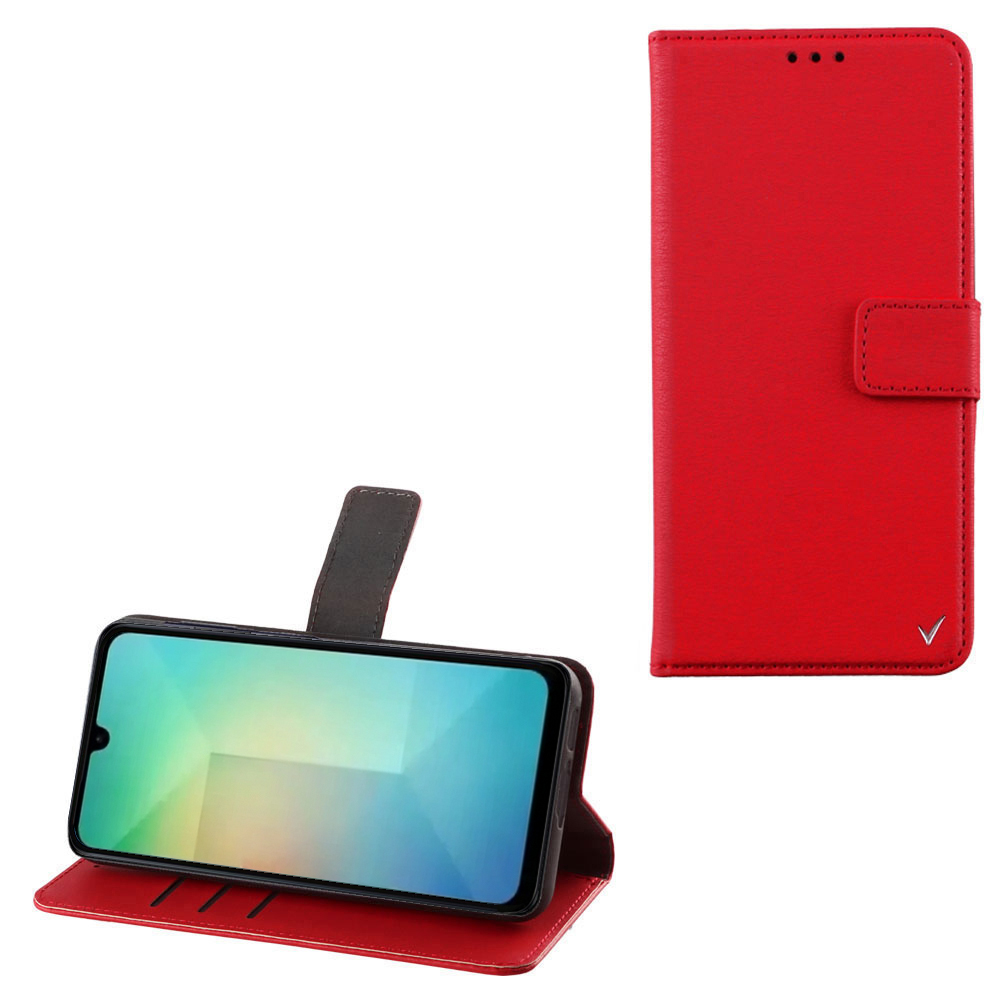 VOLTE-TEL ΘΗΚΗ SAMSUNG A26 5G A266 6.64" ALLURE MAGNET BOOK STAND CLIP RED