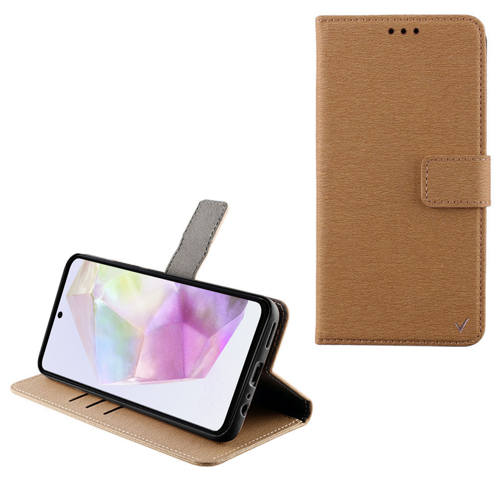 VOLTE-TEL ΘΗΚΗ SAMSUNG A36 5G A366 6.64" ALLURE MAGNET BOOK STAND CLIP GOLD