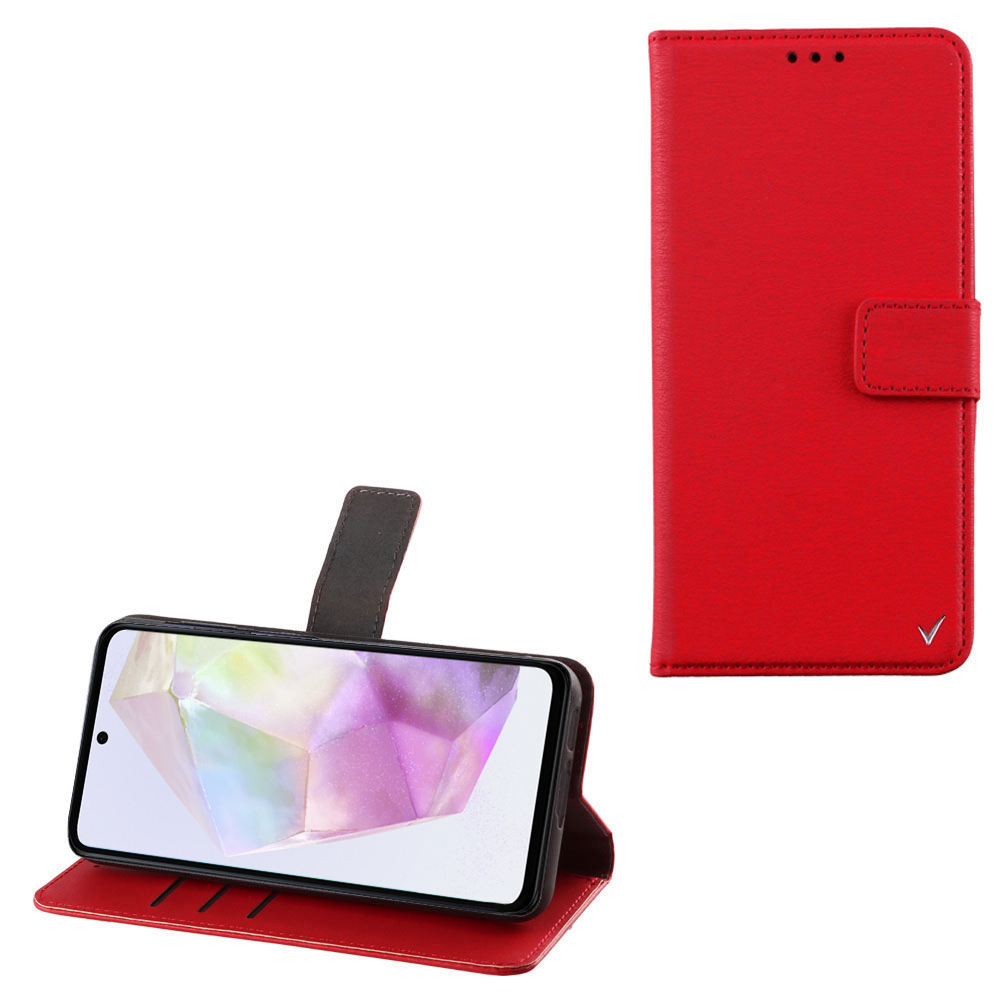 VOLTE-TEL ΘΗΚΗ SAMSUNG A36 5G A366 6.64" ALLURE MAGNET BOOK STAND CLIP RED