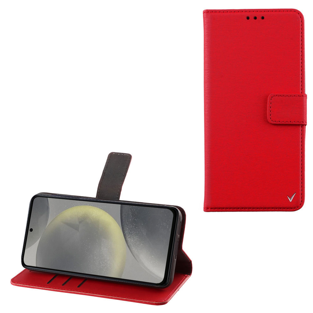 VOLTE-TEL ΘΗΚΗ SAMSUNG S25 5G S931 6.2" ALLURE MAGNET BOOK STAND CLIP RED