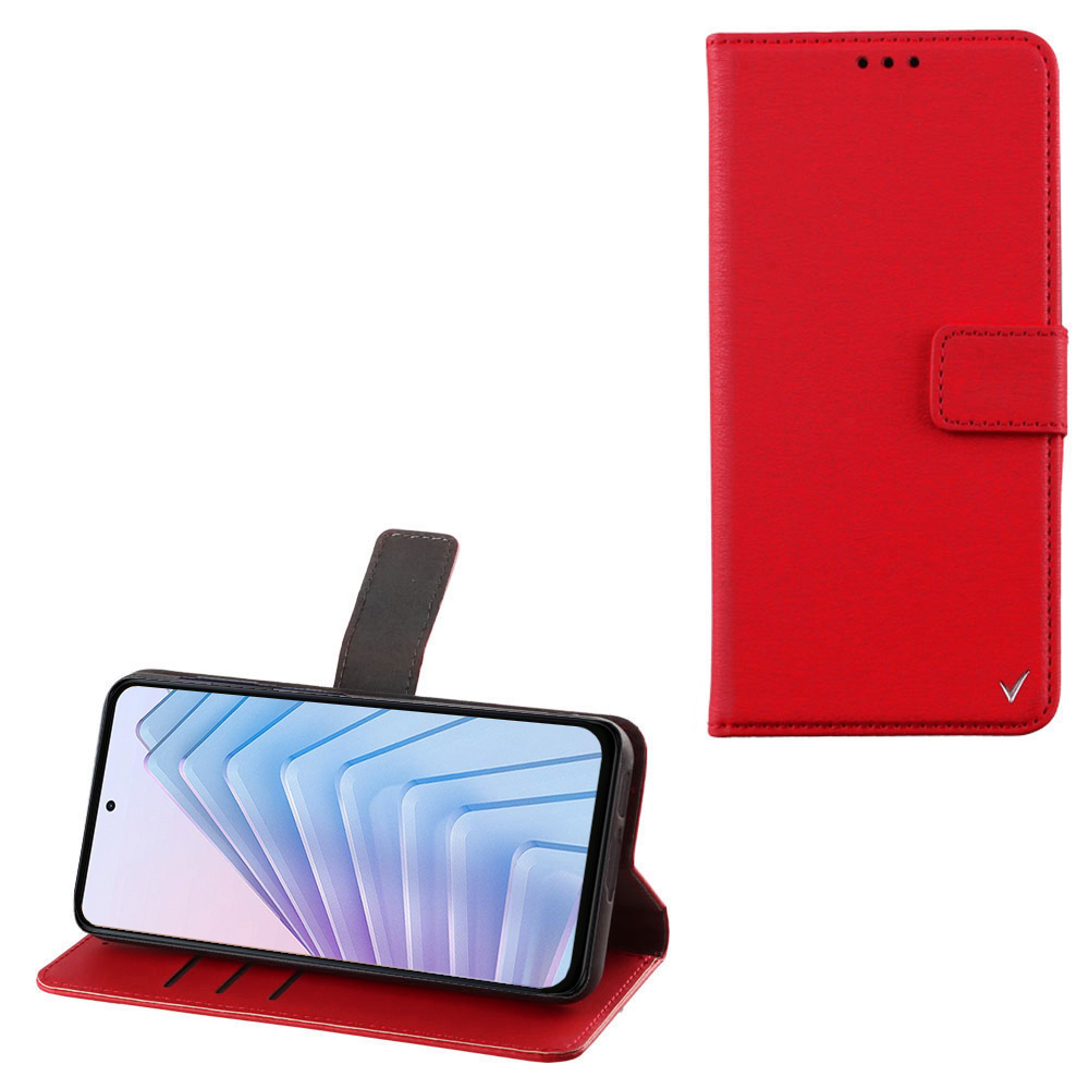 VOLTE-TEL ΘΗΚΗ XIAOMI REDMI NOTE 14 5G 6.67" ALLURE MAGNET BOOK STAND CLIP RED