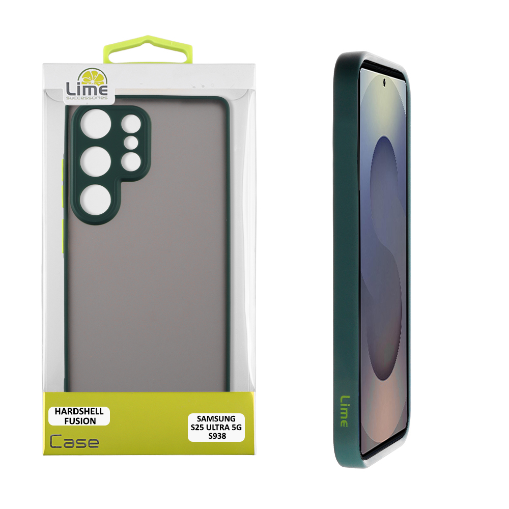 LIME ΘΗΚΗ SAMSUNG S25 ULTRA 5G S938 6.9" HARDSHELL FUSION FULL CAMERA PROTECTION GREEN WITH YELLOW KEYS