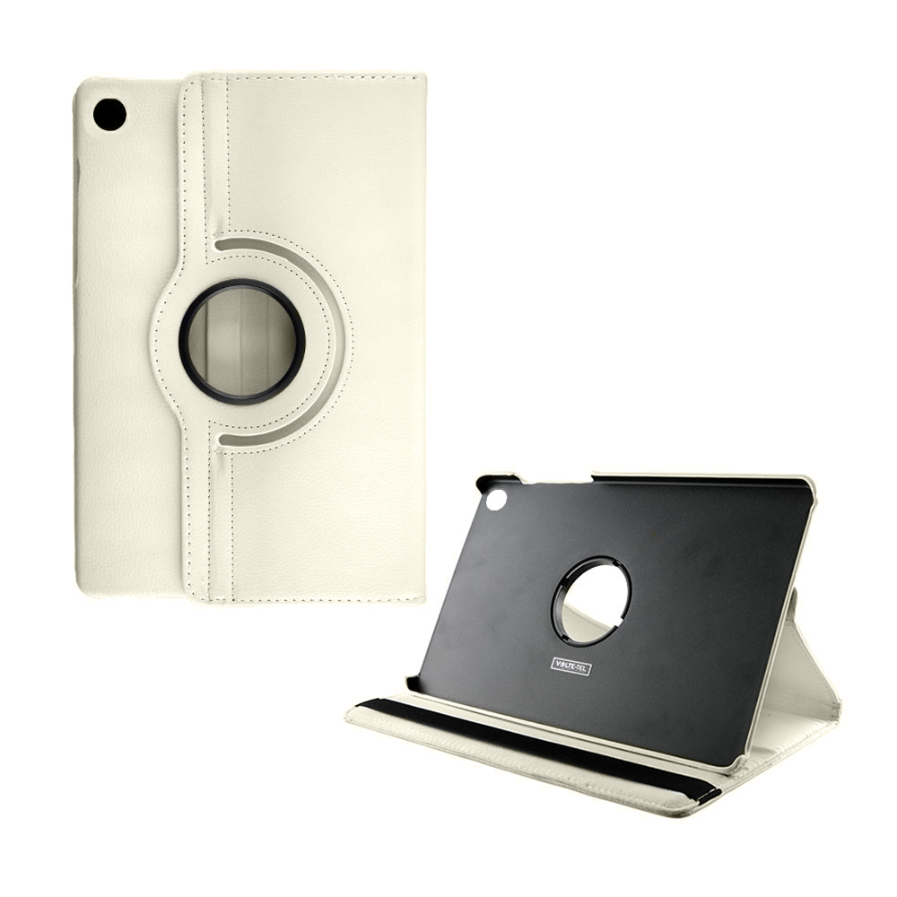 VOLTE-TEL ΘΗΚΗ XIAOMI REDMI PAD SE 8.7" LEATHER BOOK ROTATING STAND OFF WHITE