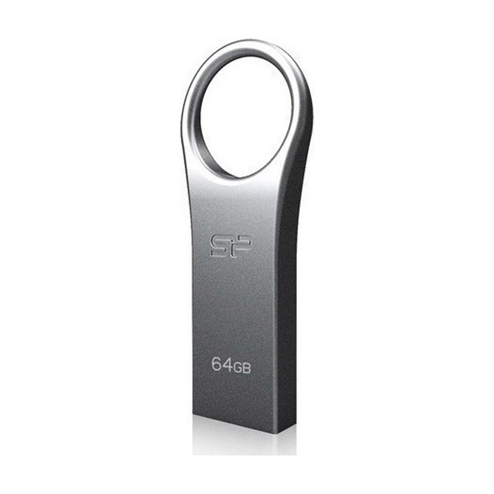 SILICON POWER USB FLASH DRIVE 64GB USB 2.0 FIRMA F80 SP064GBUF2F80V1S SILVER