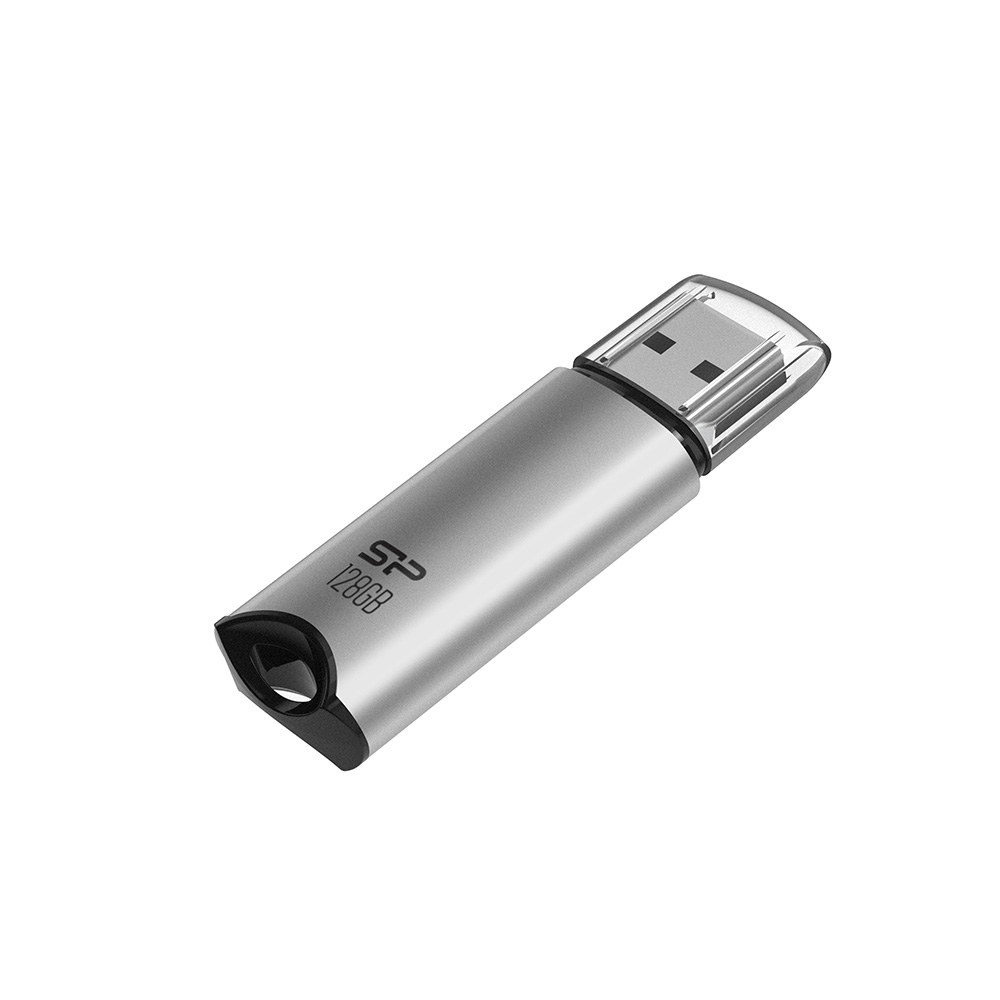 SILICON POWER USB FLASH DRIVE 128GB USB 3.2 MARVEL M02 SP128GBUF3M02V1S SILVER