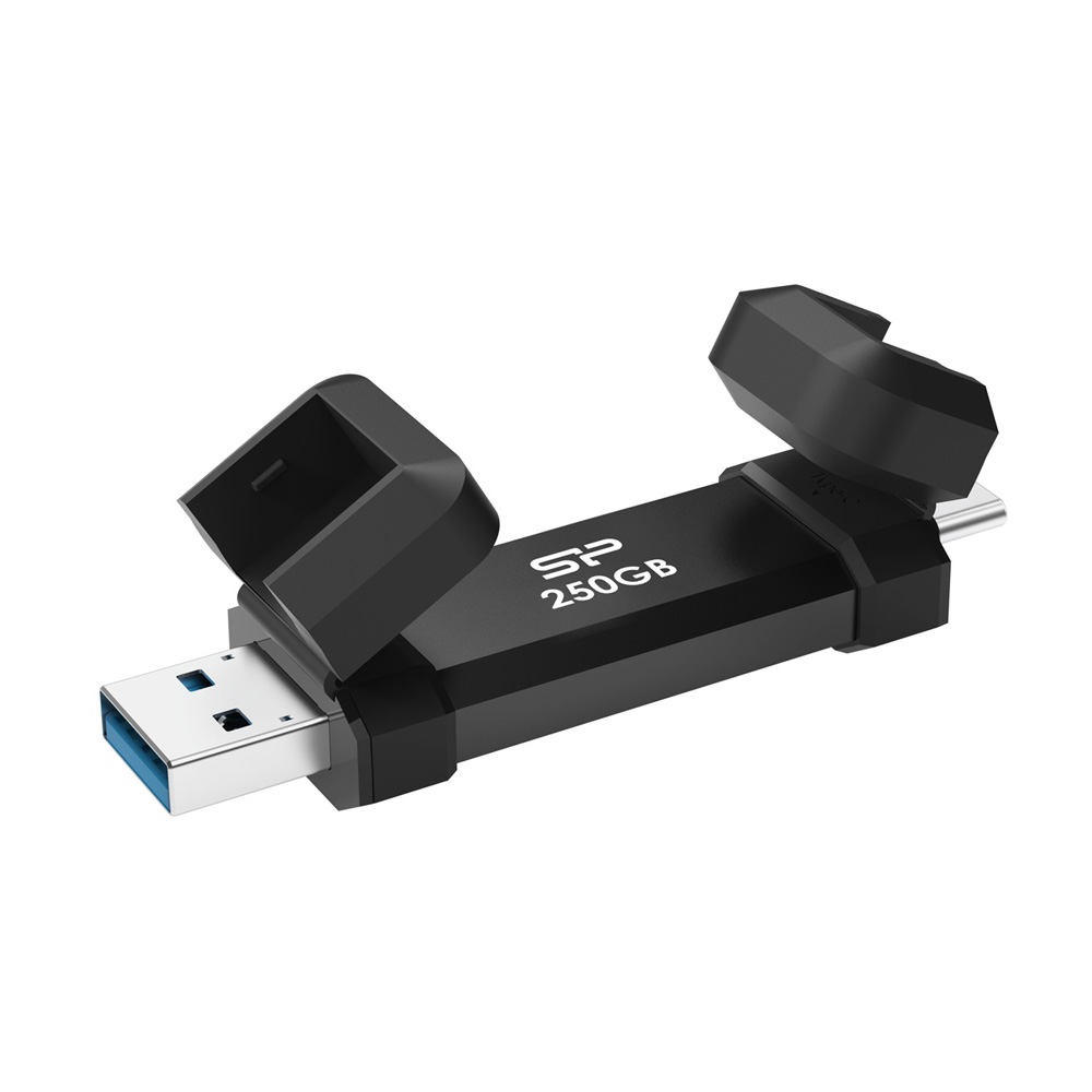 SILICON POWER USB - TYPE C FLASH DRIVE 256GB USB 3.2+OTG  MARVEL XTREME DS72 SP250GBUC3S72VPK BLACK-R/W 1050/850 Mb/s