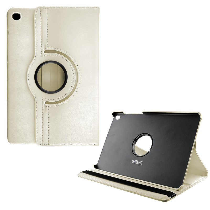 VOLTE-TEL ΘΗΚΗ IPAD 9.7" 2017/IPAD 9.7" 2018 LEATHER BOOK ROTATING STAND OFF WHITE