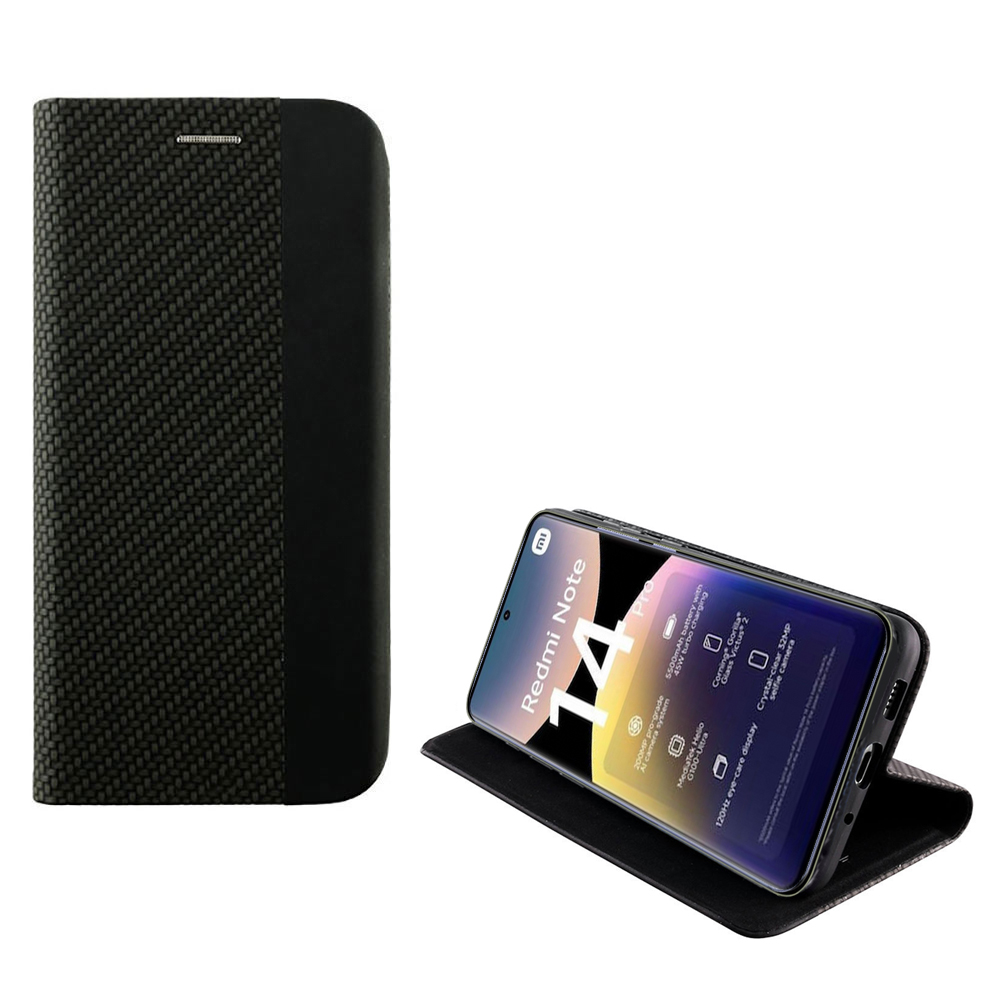 IDOL 1991 ΘΗΚΗ XIAOMI REDMI NOTE 14 PRO 4G 6.67" ELITE ANTI-RFID BOOK STAND BLACK