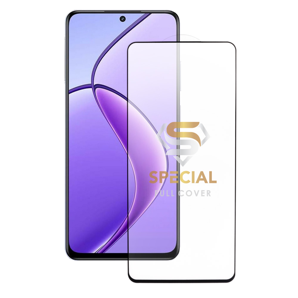 IDOL 1991 TEMPERED GLASS REALME 12X 5G 6.67" 9H 0.25mm 20D FULL GLUE SEMI CURVED BLACK