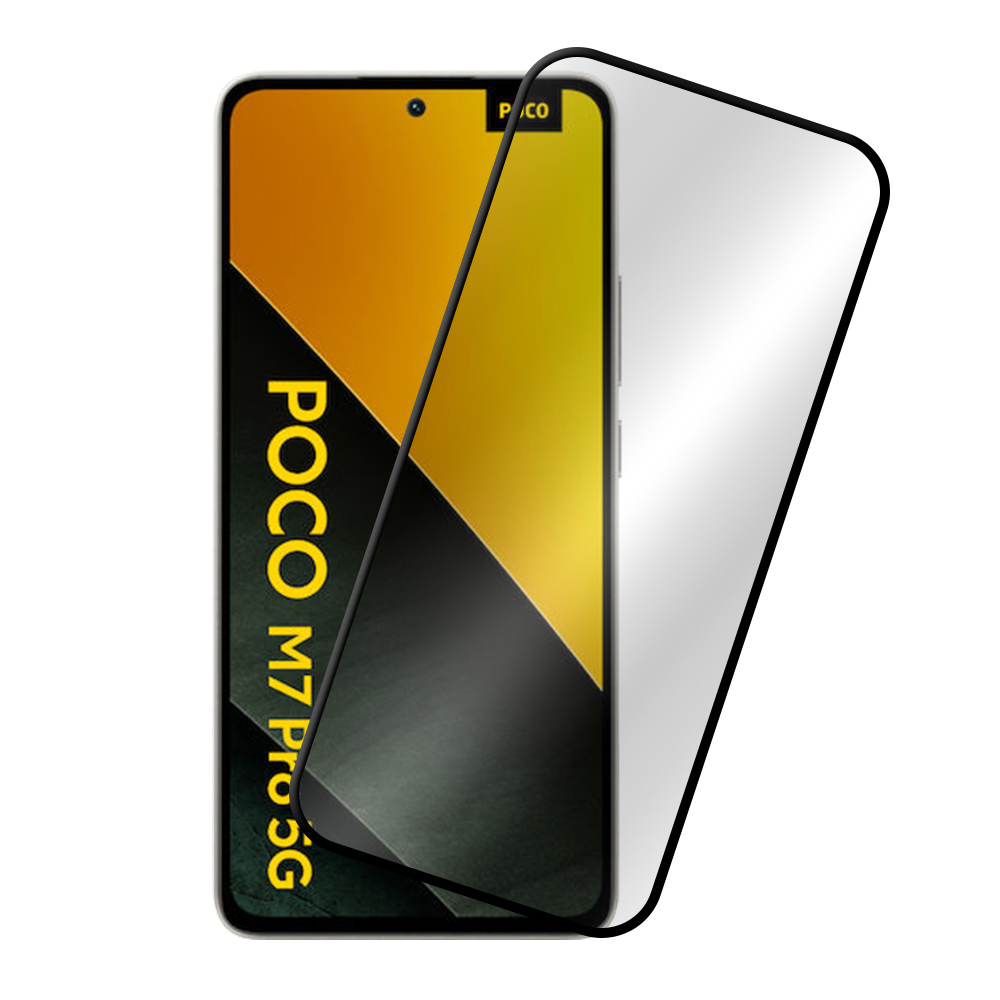 IDOL 1991 TEMPERED GLASS XIAOMI POCO M7 PRO 5G 6.67" 9H 0.25mm 20D FULL GLUE SEMI CURVED BLACK