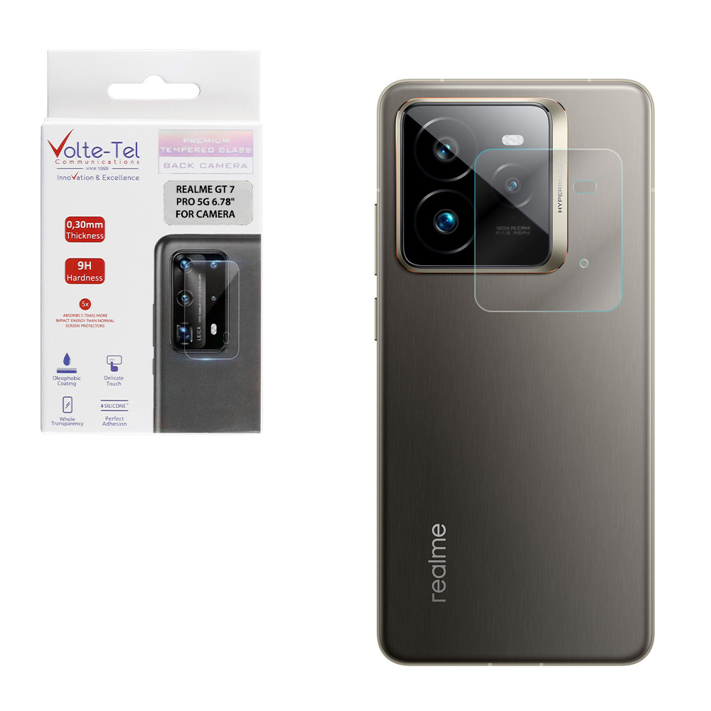 VOLTE-TEL TEMPERED GLASS REALME GT 7 PRO 5G 6.78" 9H 0.30mm FOR CAMERA
