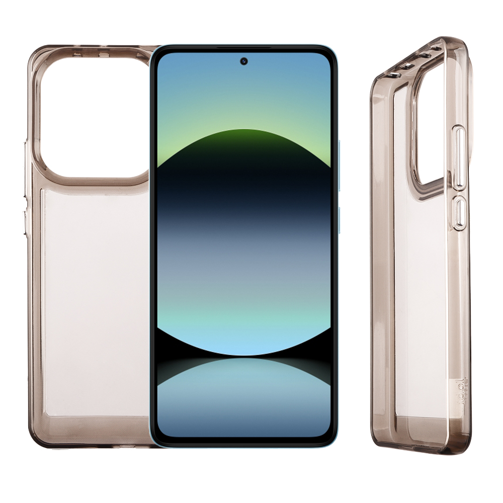 IDOL 1991 ΘΗΚΗ XIAOMI REDMI NOTE 14 4G 6.67" CRISTALYTE TPU CAMERA GUARD ΔΙΑΦΑΝΗ ΓΚΡΙ