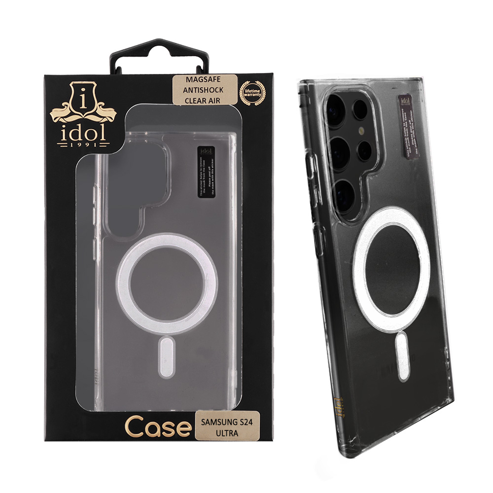 IDOL 1991 ΘΗΚΗ SAMSUNG S24 ULTRA 5G S928 6.8" MAGSAFE ANTISHOCK CLEAR AIR BACK COVER TPU CAMERA GUARD ΔΙΑΦΑΝΗ