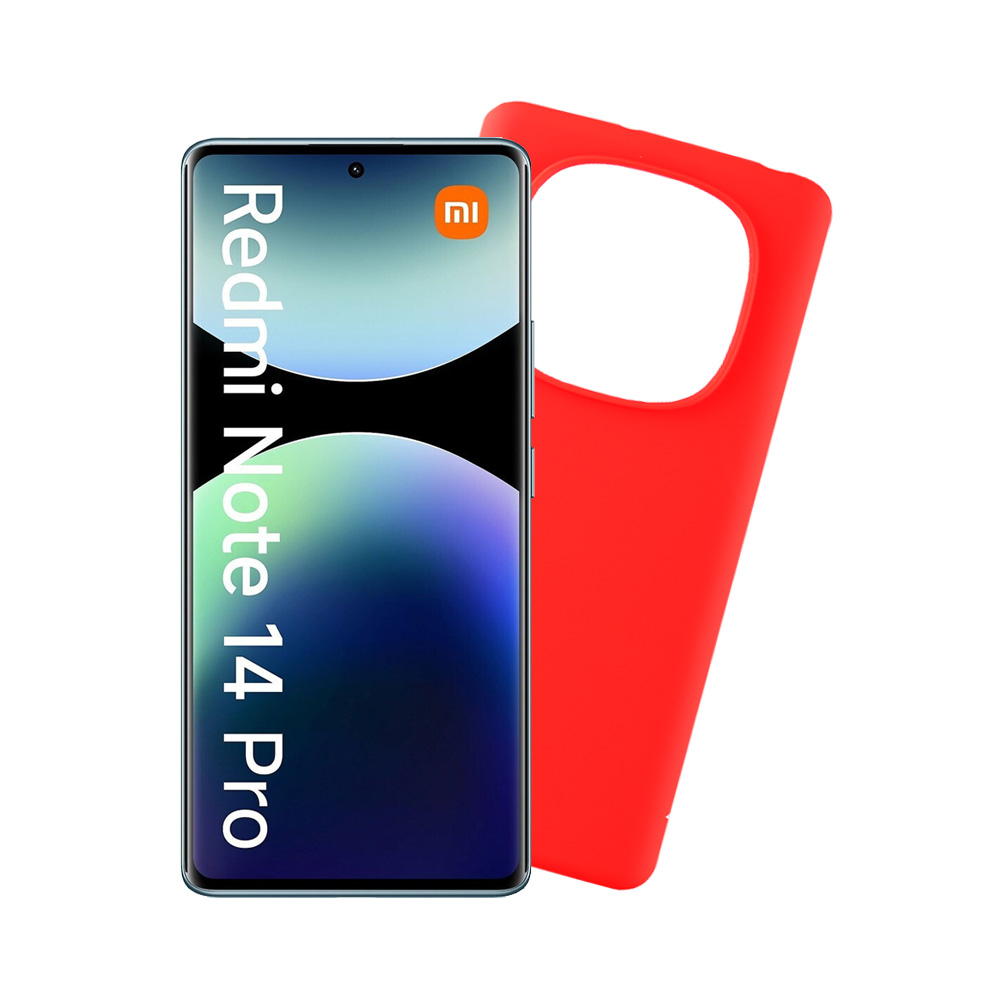 VOLTE-TEL ΘΗΚΗ XIAOMI REDMI NOTE 14 PRO 4G 6.67" SILICON TPU CAMERA GUARD RED