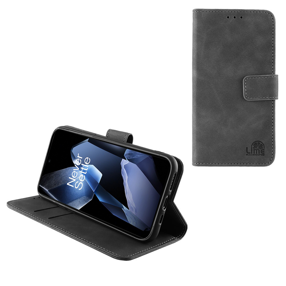 LIME ΘΗΚΗ ONEPLUS 13 5G 6.82" ESSENTIAL MAGNET BOOK STAND CLIP GREY