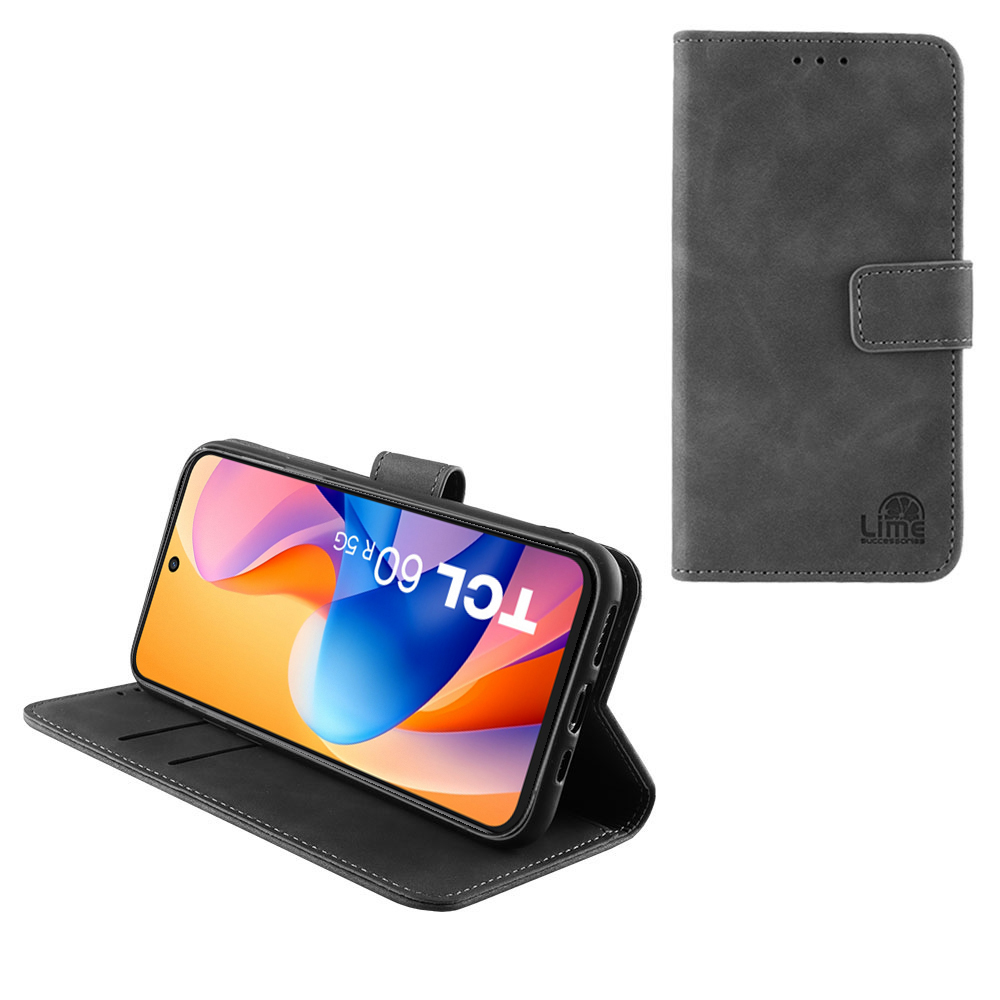LIME ΘΗΚΗ TCL 60R 6.67" ESSENTIAL MAGNET BOOK STAND CLIP GREY