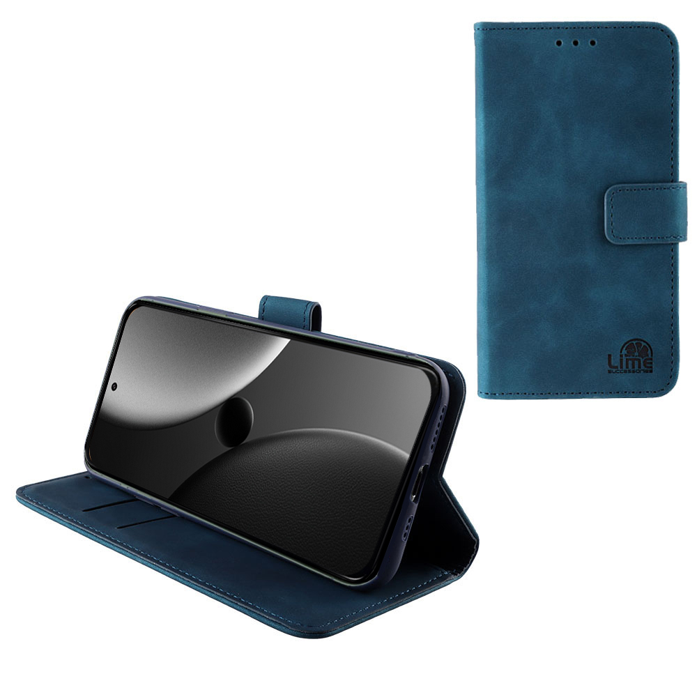 LIME ΘΗΚΗ XIAOMI 15 ULTRA 5G 6.73" ESSENTIAL MAGNET BOOK STAND CLIP DARK BLUE