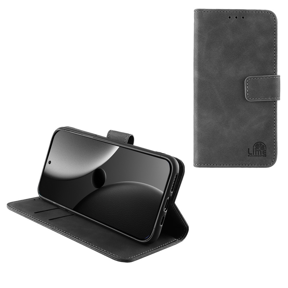 LIME ΘΗΚΗ XIAOMI 15 ULTRA 5G 6.73" ESSENTIAL MAGNET BOOK STAND CLIP GREY