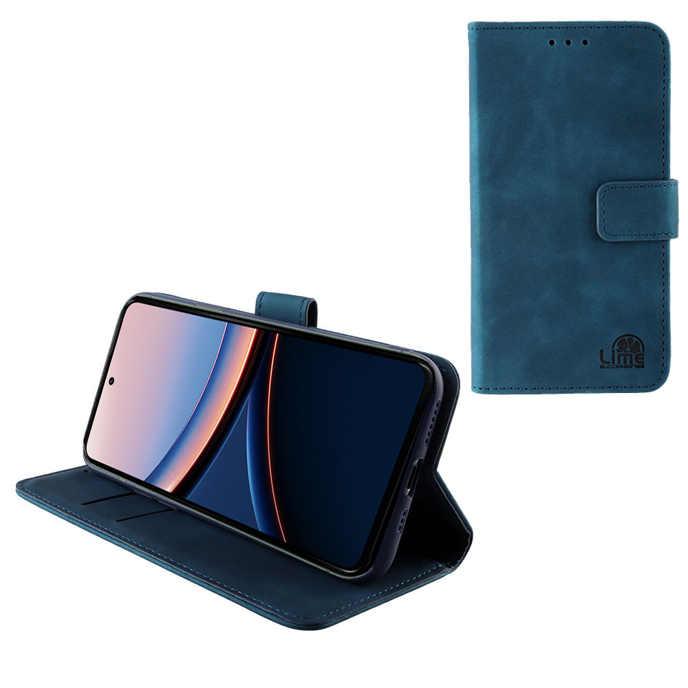 LIME ΘΗΚΗ XIAOMI POCO F7 ULTRA 6.67" ESSENTIAL MAGNET BOOK STAND CLIP DARK BLUE