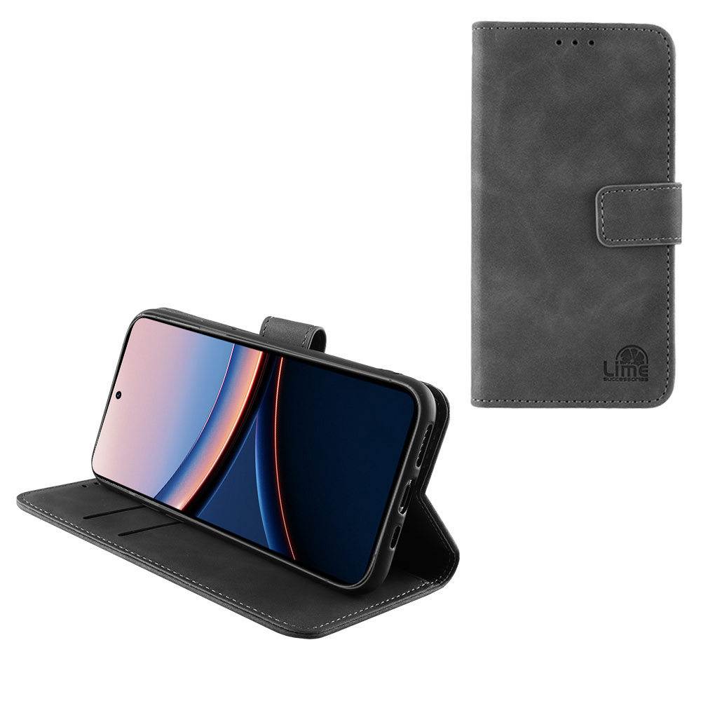 LIME ΘΗΚΗ XIAOMI POCO F7 ULTRA 6.67" ESSENTIAL MAGNET BOOK STAND CLIP GREY