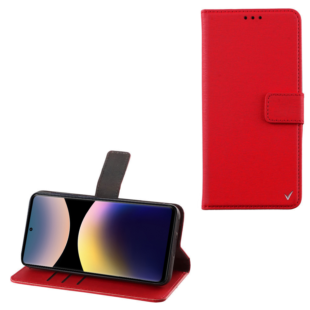 VOLTE-TEL ΘΗΚΗ XIAOMI REDMI NOTE 14 PRO 4G 6.67" ALLURE MAGNET BOOK STAND CLIP RED
