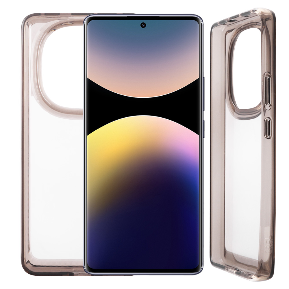 IDOL 1991 ΘΗΚΗ XIAOMI REDMI NOTE 14 PRO 5G 6.67" CRISTALYTE TPU CAMERA GUARD ΔΙΑΦΑΝΗ ΓΚΡΙ