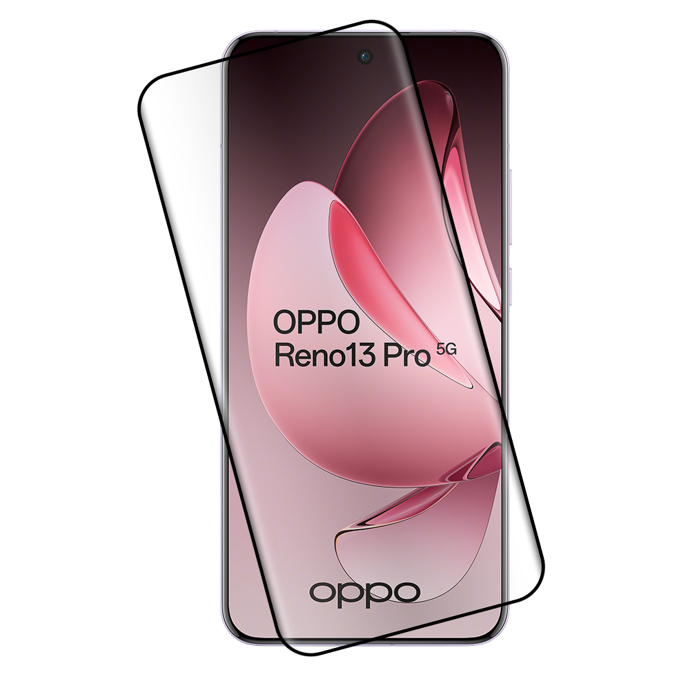 IDOL 1991 TEMPERED GLASS OPPO RENO13 PRO 5G 6.83" 9H 0.30mm 3D EDGE GLUE SEMI CURVED FINGER UNLOCK BLACK