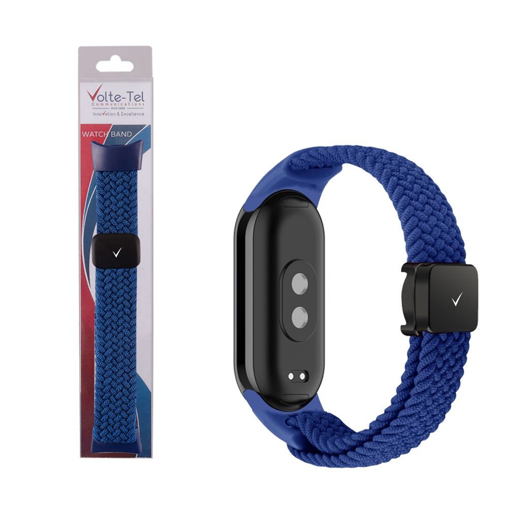 VOLTE-TEL ΛΟΥΡΑΚΙ ΡΟΛΟΓΙΟΥ XIAOMI SMART BAND 8/SMART BAND 9 BRAIDED MAGNETIC BUCKLE BLUE VT148
