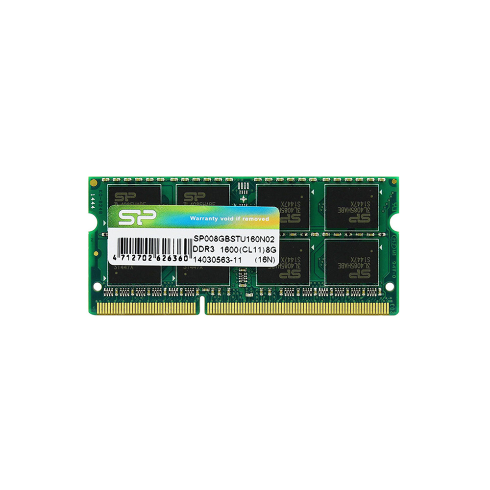 SILICON POWER ΜΝΗΜΗ DDR3L 1600 CL11 LOW VOLTAGE SO-DIMM 1.35V 8GB 512Mx8 SR 1600MHz SP008GLSTU160N02