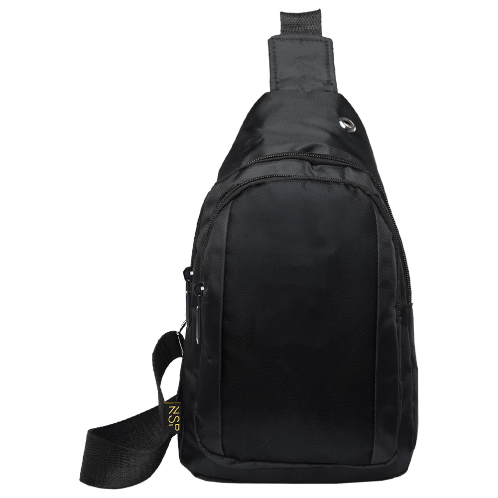 NSP N123 ATHLETIC ΤΣΑΝΤΑΚΙ ΑΔΙΑΒΡΟΧΟ CROSSBODY 8L DURABLE ΥΦΑΣΜΑΤΙΝΟ DARK GREY