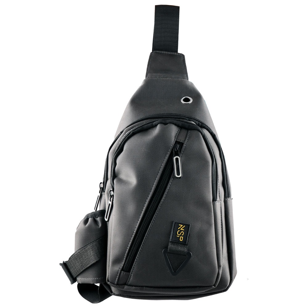 NSP N124 ACTIVE ΤΣΑΝΤΑΚΙ ΑΔΙΑΒΡΟΧΟ CROSSBODY 8L DURABLE ΥΦΑΣΜΑΤΙΝΟ DARK GREY