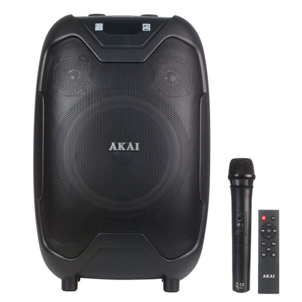 AKAI ABTS-X10 PLUS PARTY SPEAKER ΦΟΡΗΤΟ ΗΧΕΙΟ BLUETOOTH ΜΕ ΕΝΙΣΧΥΤΗ AWS, USB, AUX, ΑΣΥΡΜΑΤΟ ΜΙΚΡΟΦΩΝΟ 50W RMS ΓΙΑ ΚΑΡΑΟΚΕ
