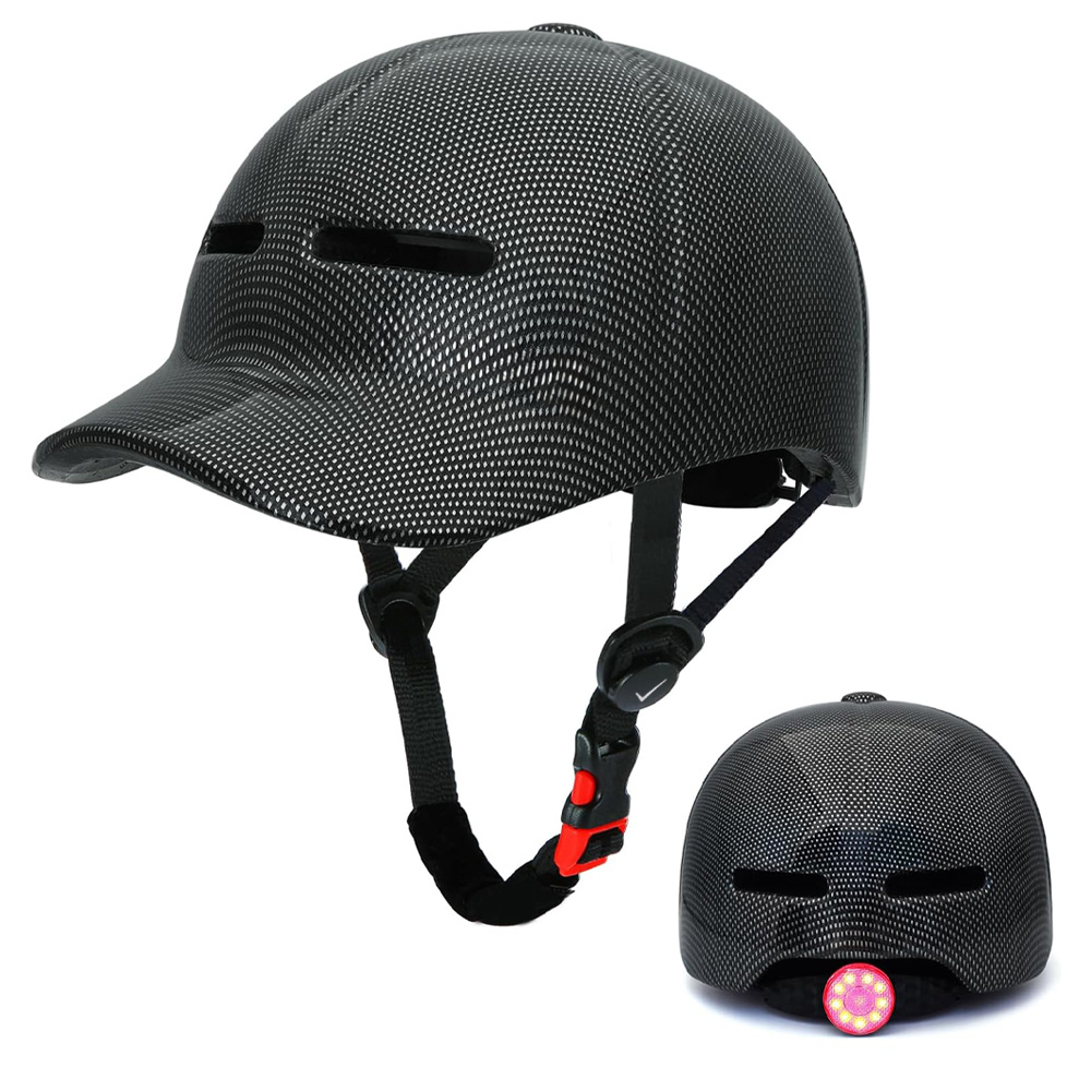 VOLTE-TEL ΚΡΑΝΟΣ ΓΙΑ ΠΑΤΙΝΙΑ-ΠΟΔΗΛΑΤΑ ΜΕ ΕΠΑΝΑΦΟΡΤΙΖΟΜΕΝΟ LED ΦΑΝΑΡΙ ΡΥΘΜΙΖΟΜΕΝΟ ΛΟΥΡΑΚΙ & ΑΕΡΙΣΜΟ MEDIUM SIZE CARBON BLACK