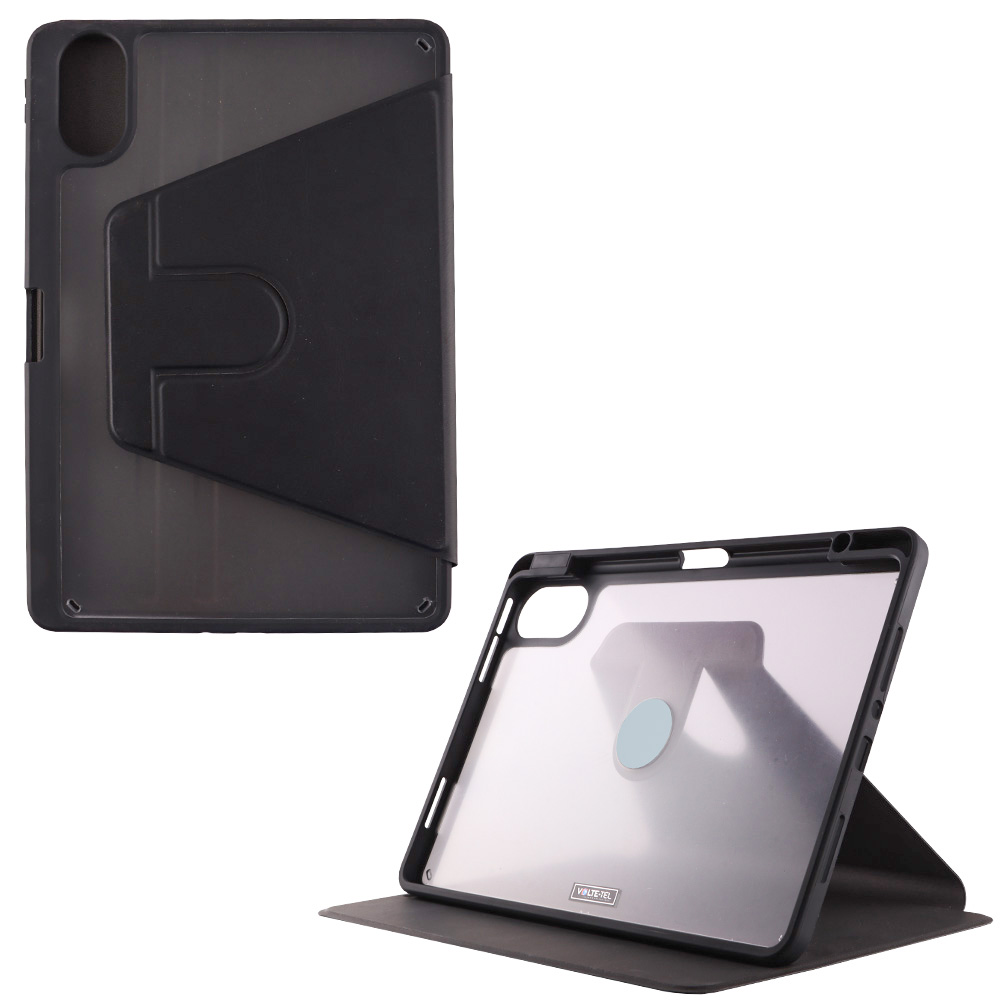 VOLTE-TEL ΘΗΚΗ XIAOMI REDMI PAD 2 11.0" LEATHER BOOK STAND 360 ROTATING EXCELLANCE BLACK