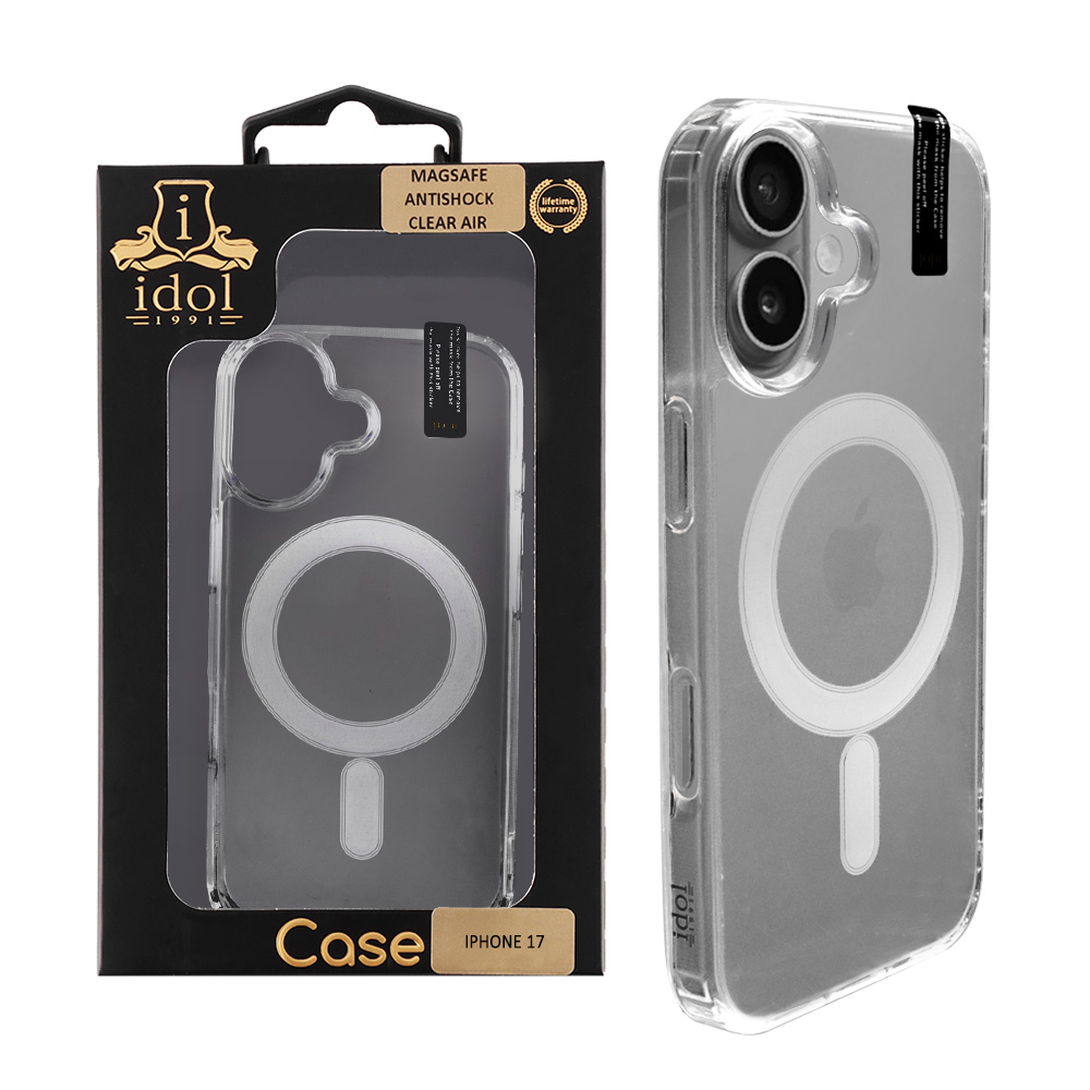 IDOL 1991 ΘΗΚΗ IPHONE 17 6.3" MAGSAFE ANTISHOCK CLEAR AIR BACK COVER TPU CAMERA GUARD ΔΙΑΦΑΝΗ