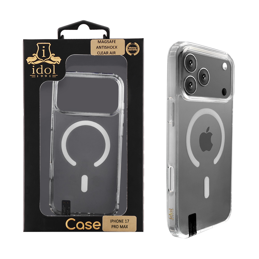 IDOL 1991 ΘΗΚΗ IPHONE 17 PRO MAX 6.9" MAGSAFE ANTISHOCK CLEAR AIR BACK COVER TPU CAMERA GUARD ΔΙΑΦΑΝΗ