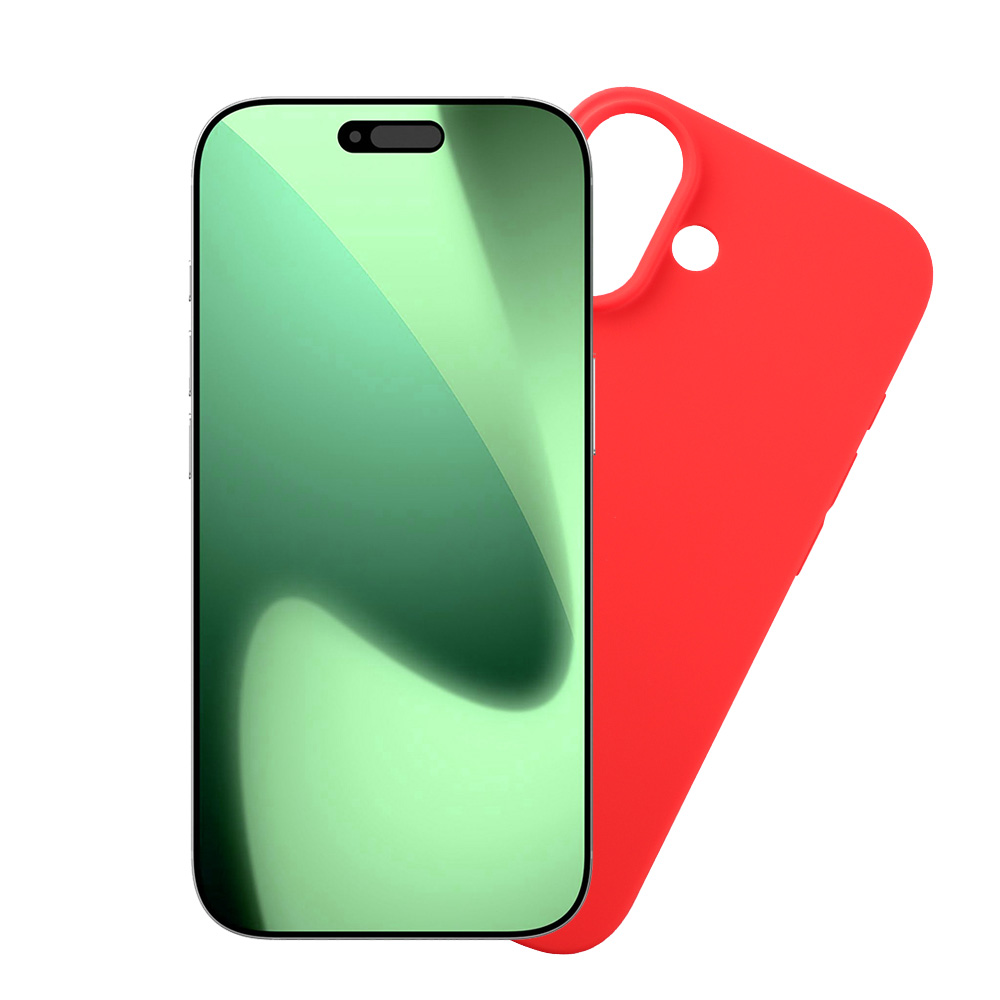 VOLTE-TEL ΘΗΚΗ IPHONE 17 6.3" SILICON TPU CAMERA GUARD RED