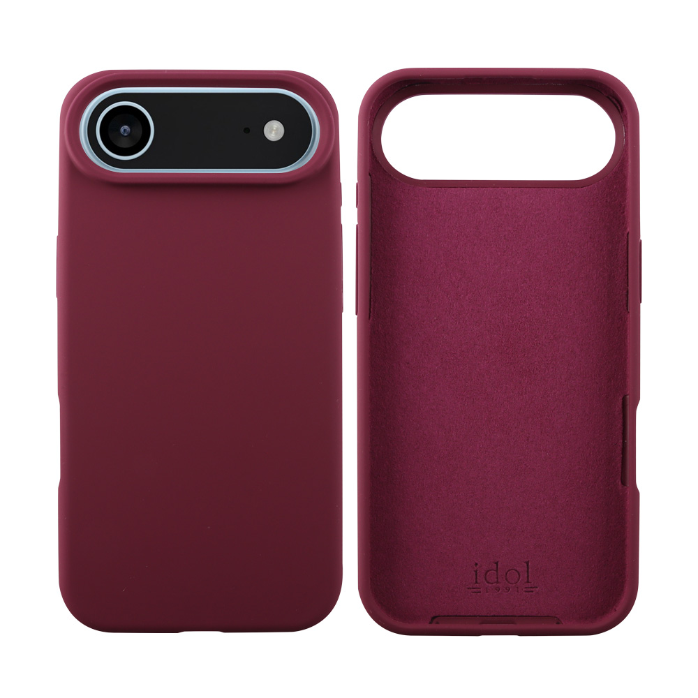 IDOL 1991 ΘΗΚΗ IPHONE 17 AIR 6.9" VELVET ELITE TPU 4 SIDE CAMERA GUARD BURGUNDY