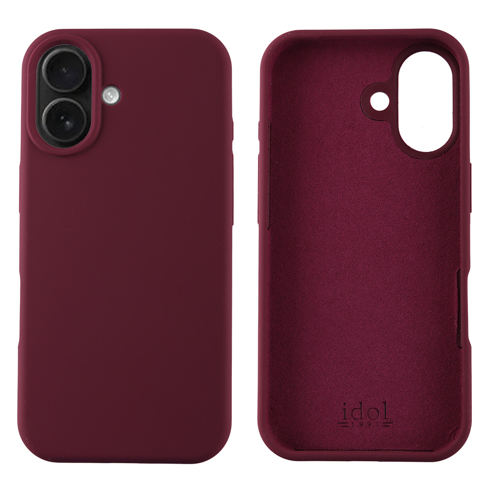 IDOL 1991 ΘΗΚΗ IPHONE 17 6.3" VELVET ELITE TPU 4 SIDE CAMERA GUARD BURGUNDY