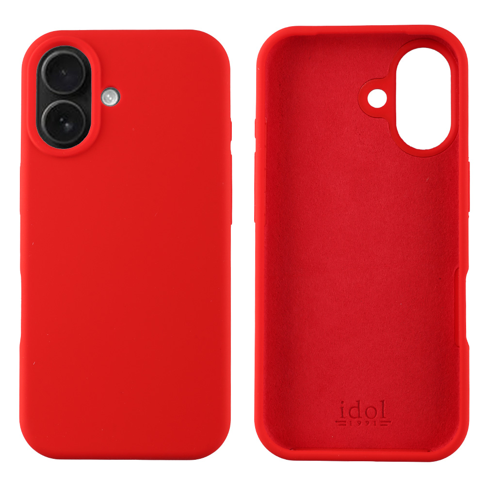 IDOL 1991 ΘΗΚΗ IPHONE 17 6.3" VELVET ELITE TPU 4 SIDE CAMERA GUARD RED