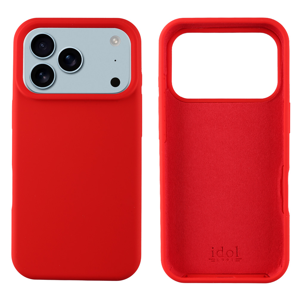 IDOL 1991 ΘΗΚΗ IPHONE 17 PRO 6.3" VELVET ELITE TPU 4 SIDE CAMERA GUARD RED