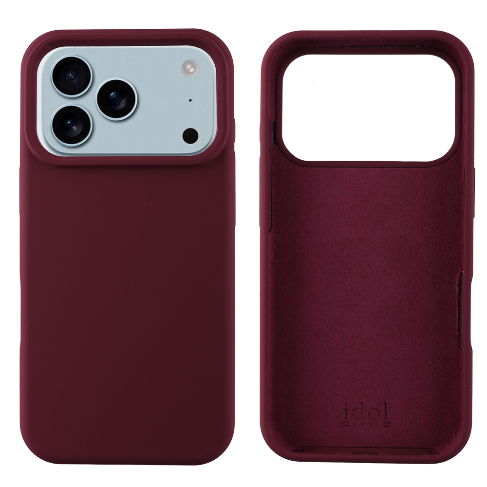 IDOL 1991 ΘΗΚΗ IPHONE 17 PRO 6.3" VELVET ELITE TPU 4 SIDE CAMERA GUARD BURGUNDY